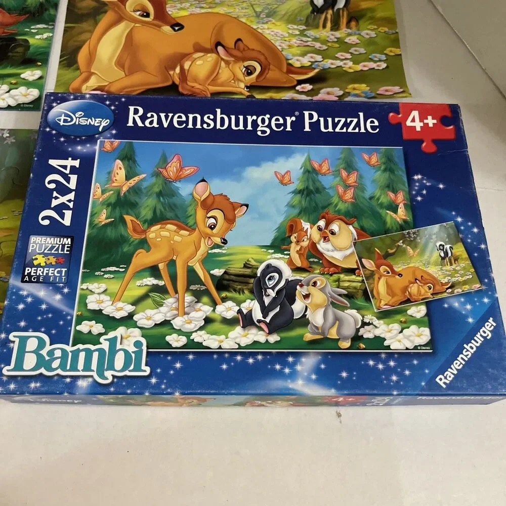 Ravensburge Bambi Puzzle 2x24 Pieces Disney Complete